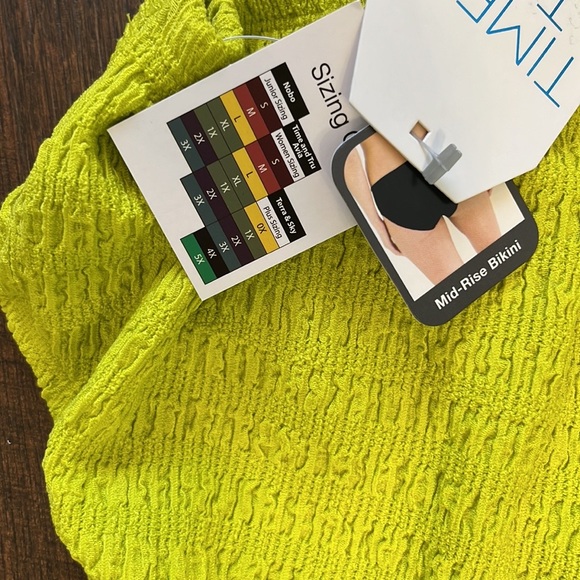 Time and True Crinkle BikiniBottoms with Bead Accent Size 3X - Picture 4 of 8